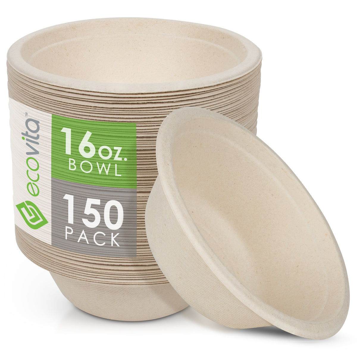 To Go Biodegradable Soup Disposable 16oz Food Bowls Custom Logo Printed  Kraft Paper Bowl