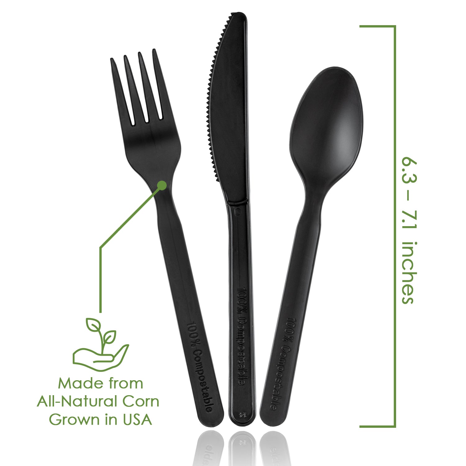 Compostable Disposable Dinnerware Set Includes Biodegradable Paper Plates  Forks Knives Spoons (250 PCS) – DNET-ECO COMPANY LIMITED